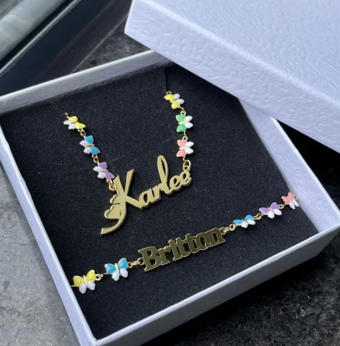 Enchanted Butterfly Custom Jewelry Set